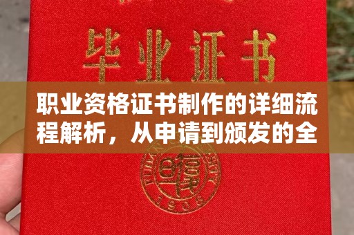 怀化职业资格证书制作的详细流程解析，从申请到颁发的全方位指南