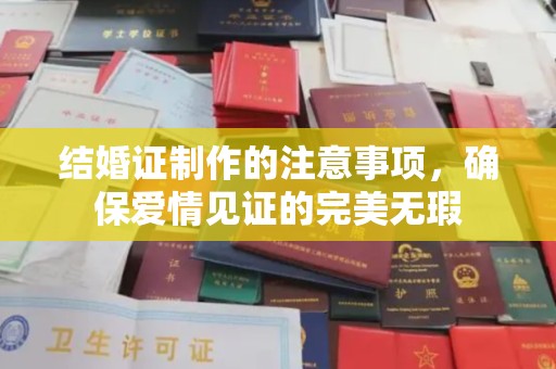 怀化结婚证制作的注意事项，确保爱情见证的完美无瑕